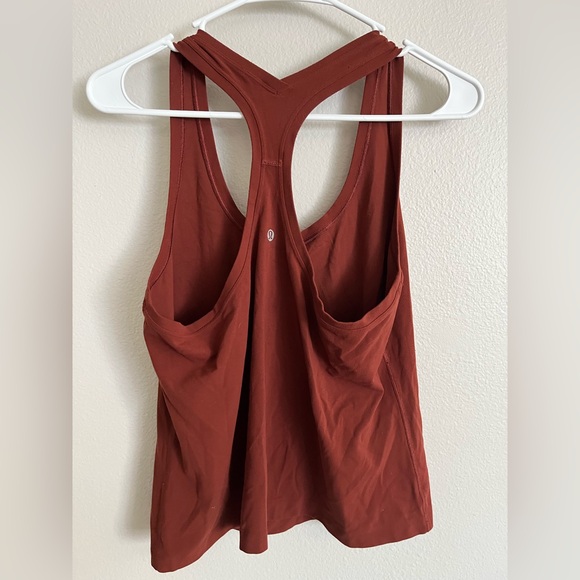 Lululemon Cool Racerback Short Tank in Dark Terracotta Size 14 - Picture 6 of 7
